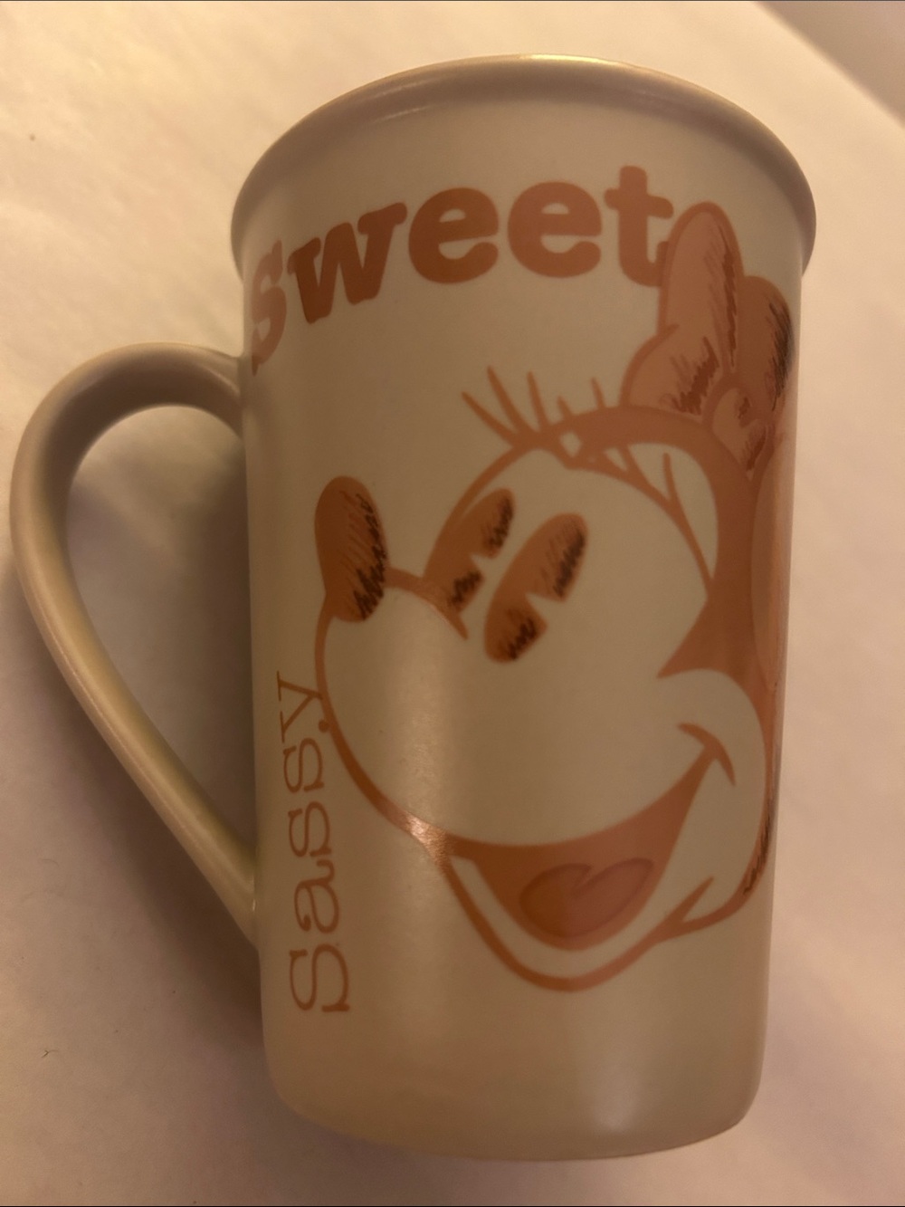 Vintage Walt Disney World Minnie Mouse Sweet Sassy Sepia Coffee Mug